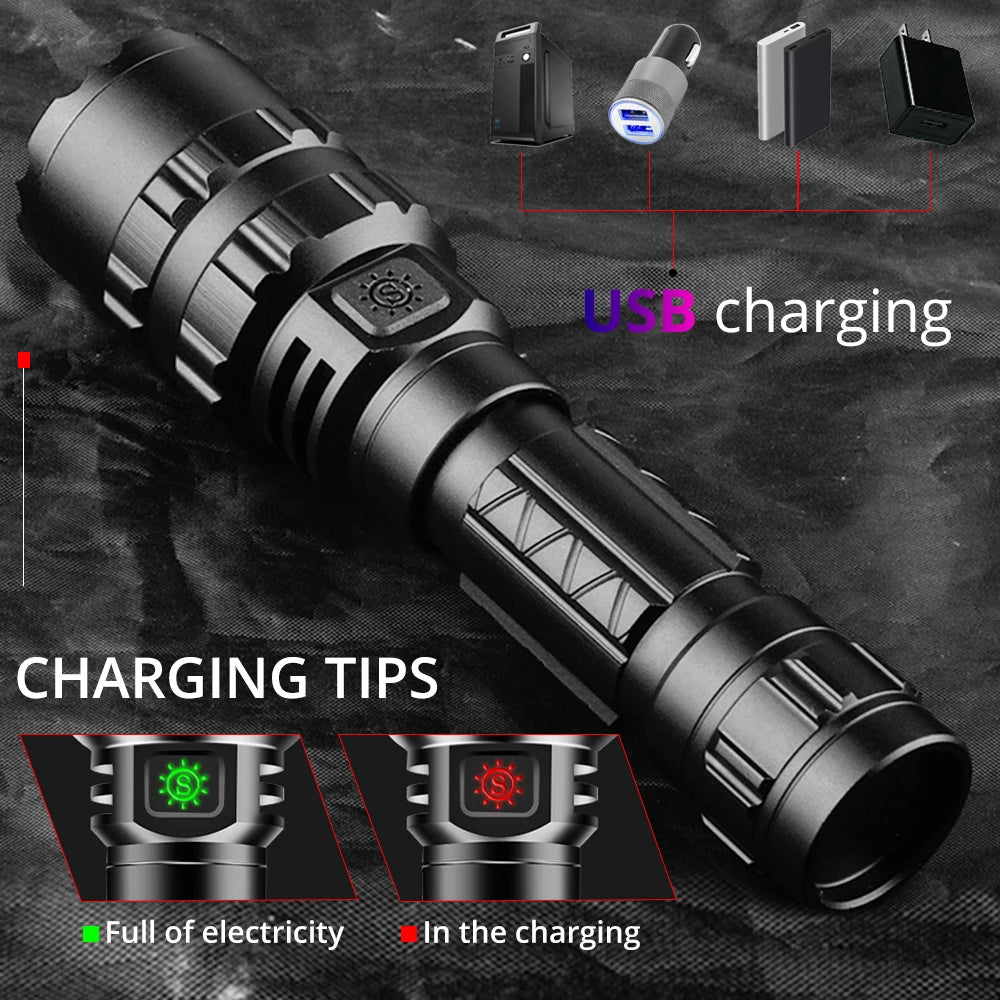 High Power Tactical Flashlight