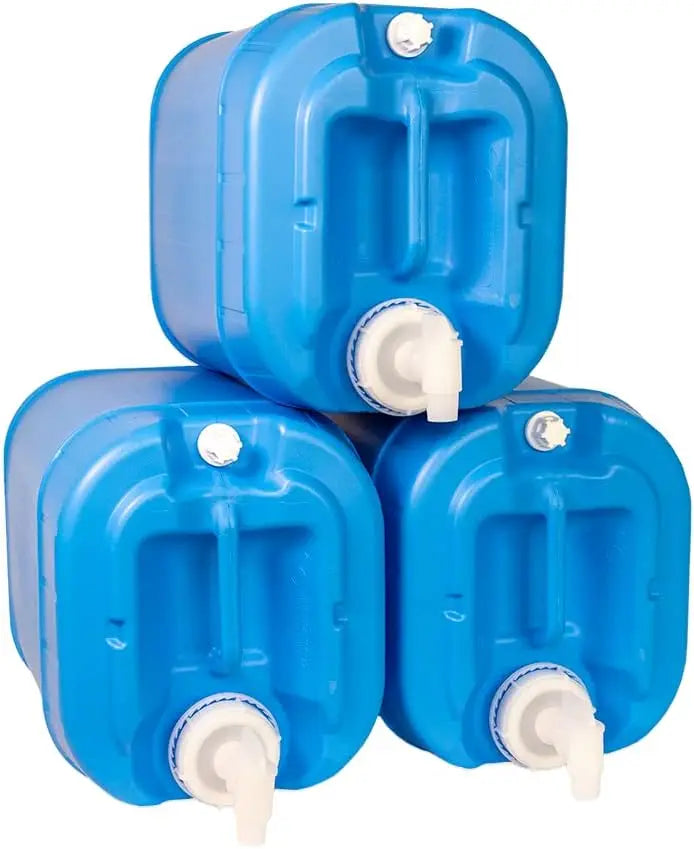 5 Gallon Stackable Water Containers (3-Pack) | 100% Food Grade, BPA-Free